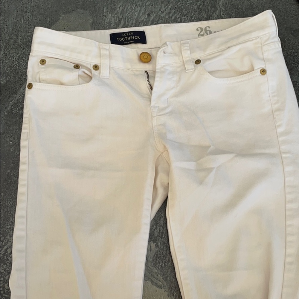 White J. Crew jeans